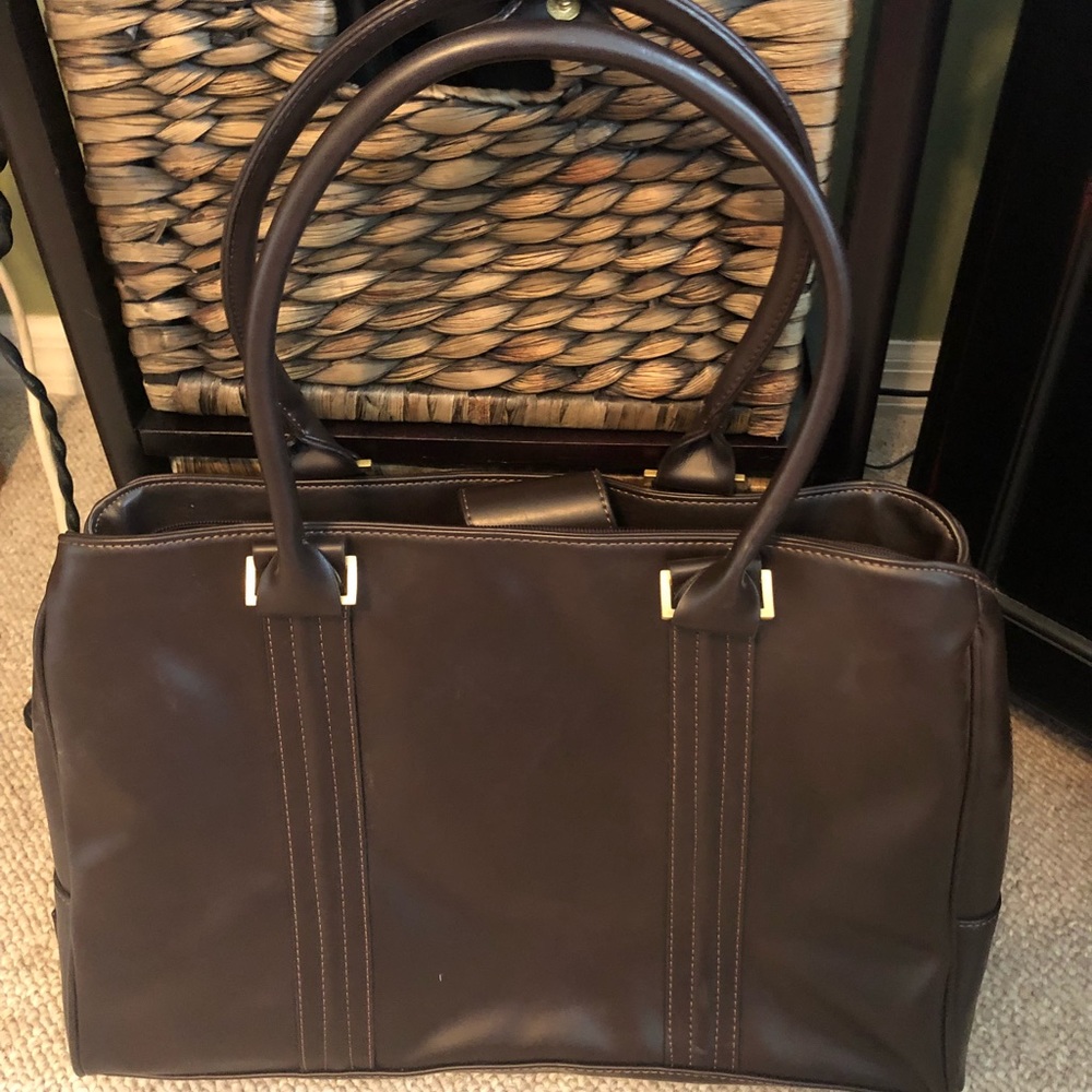 Brown Turquoise Laptop Bag